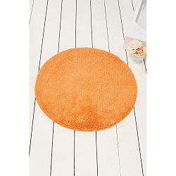 Oranžová koupelnová předložka Colors of Cap, ⌀ 90 cm