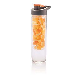 Oranžová lahev se sítkem XD Design Loooqs, 800 ml