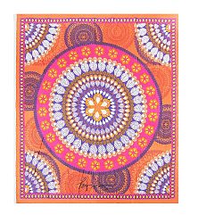 Oranžová plážová deka Sun & Surf Mandala Marga
