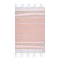 Oranžová plážová osuška Fouta, 170 x 100 cm
