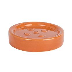Oranžová podložka pod mýdlo Wenko Polaris Orange