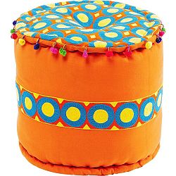 Oranžová stolička Kare Design Flick Flack, ∅ 45 cm