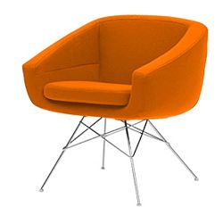 Oranžové křeslo Softline Aiko Valencia Orange