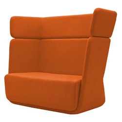 Oranžové křeslo Softline Basket Felt Mandarin