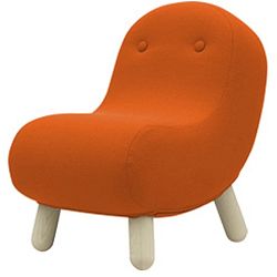 Oranžové křeslo Softline Bob Felt Mandarin