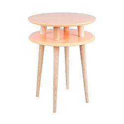 Oranžový konferenční stolek Ragaba UFO, ⌀ 45 cm