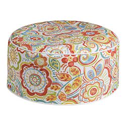 Oranžový puf Brandani Jaquard, ⌀ 53 cm