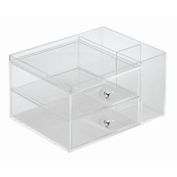 Organizér InterDesign 2 Drawer, výška 18 cm