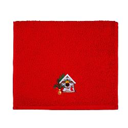 Osuška Christmas Chalet Red, 30 x 50 cm