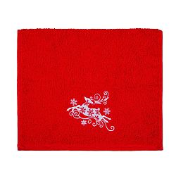 Osuška Christmas Deer Red, 30 x 50 cm