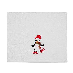 Osuška Christmas Penguin White, 30 x 50 cm