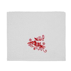 Osuška Christmas White Red, 30 x 50 cm