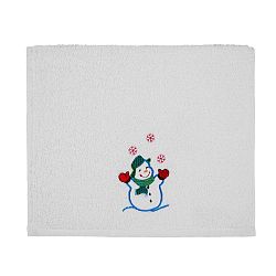 Osuška Christmas White Snowman, 30 x 50 cm