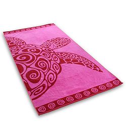 Osuška DecoKing Pink Turtle, 90 x 180 cm