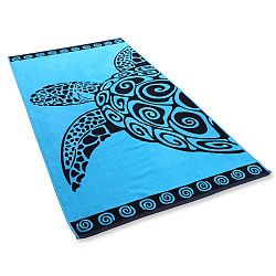 Osuška DecoKing Turquoise Turtle, 90 x 180 cm