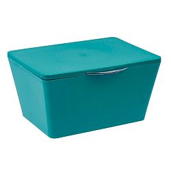 Petrolejově modrý koupelnový box Wenko Brasil