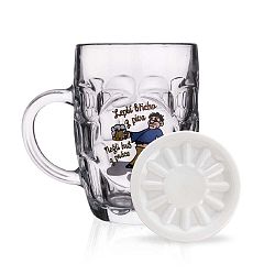 Pivní sklenice s podtáckem Orion Beer Foam, 500 ml