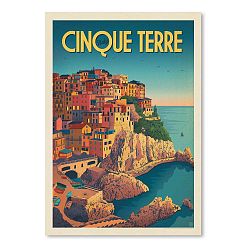Plakát Americanflat Cinque Terre, 42 x 30 cm