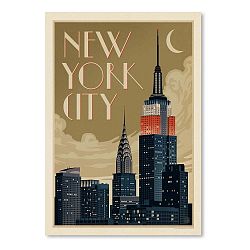 Plakát Americanflat NYC Skyline, 42 x 30 cm