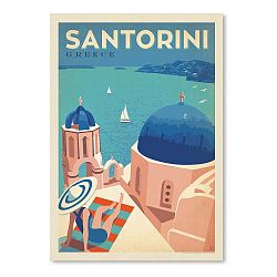 Plakát Americanflat Santorini, 42 x 30 cm