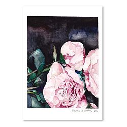 Plakát Blooms on Black I, 30 x 42 cm
