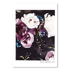 Plakát Blooms on Black V, 30 x 42 cm
