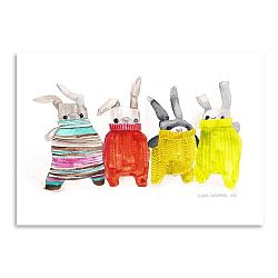 Plakát Bunnies, 30 x 42 cm