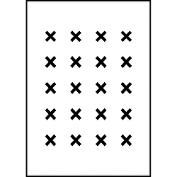 Plakát Imagioo Crosses, 40 x 30 cm
