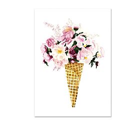 Plakát Leo La Douce Flower Cone, 21 x 29,7 cm