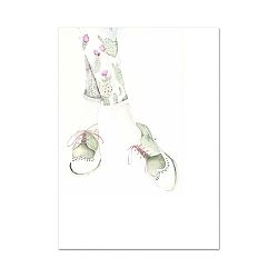 Plakát Leo La Douce Green Rose Shoes, 29,7 x 42 cm