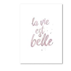 Plakát Leo La Douce La Vie Est Belle, 21 x 29,7 cm