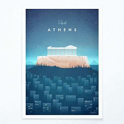 Plakát Travelposter Athens, A3