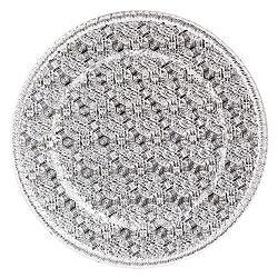 Plastový talíř ve stříbrné barvě InArt, ⌀ 33 cm