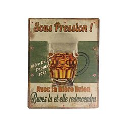 Plechová cedule Antic Line Sous Pression