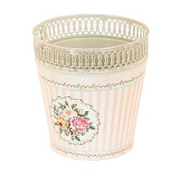Plechový květináč Soho And Deco Marron, ⌀ 15 cm