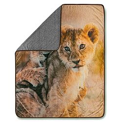 Pléd Good Morning Baby Lion, 130 x 160 cm