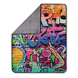 Pléd Good Morning Graffity Multi, 130 x 160 cm