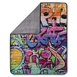 Pléd HIP Graffity Multi, 130 x 160 cm