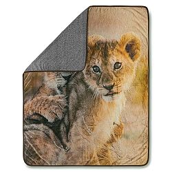 Pléd Muller Textiels Baby Lion Sand, 130 x 160 cm