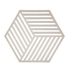 Podložka pod horké Hexagon, světle šedá