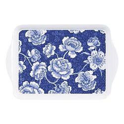 Podnos Ashdene Indigo Blue Roses, délka 21 cm