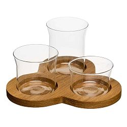 Podnos s miskami Sagaform Oval Oak Serving Set