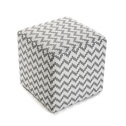 Podnožka z bavlny VERSA Chevron, 35 x 35 cm