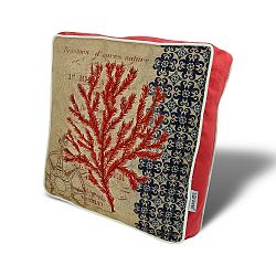 Podsedák s výplní Gravel Red Tree II, 42 x 42 cm