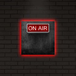 Podsvícený obraz On Air, 28 x 28 cm