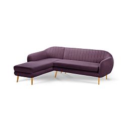 Pohovka Comete Purple s lenoškou na levé straně