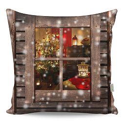 Polštář Christmas Window, 43x43 cm
