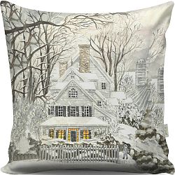 Polštář Dreamy Xmas House, 43 x 43 cm