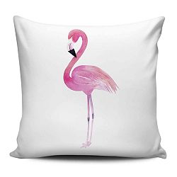 Polštář Home de Bleu Painted Flamingo, 43 x 43 cm