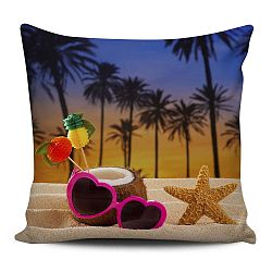 Polštář Home de Bleu Tropical Beach, 43 x 43 cm